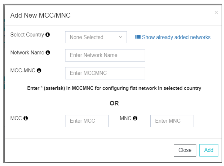 Add Network Operator