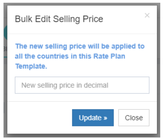 Bulk Edit Popup