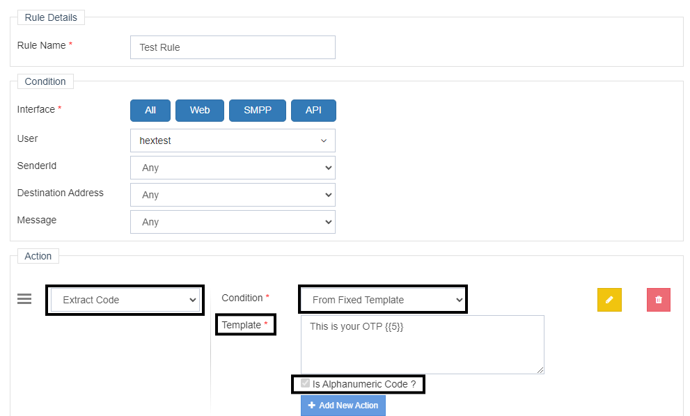 Extract Code - Fixed Template