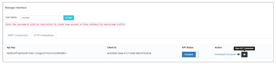 HTTP Connector Setup