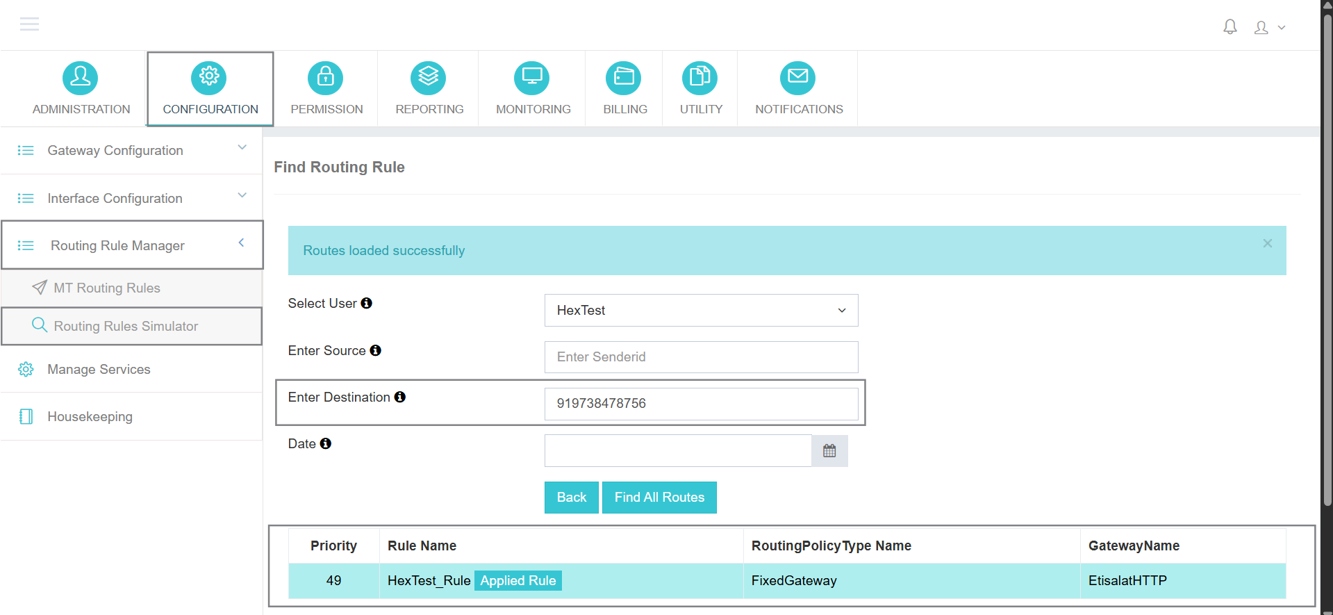 Findig Routing Rules