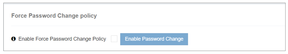 Force Password Change
