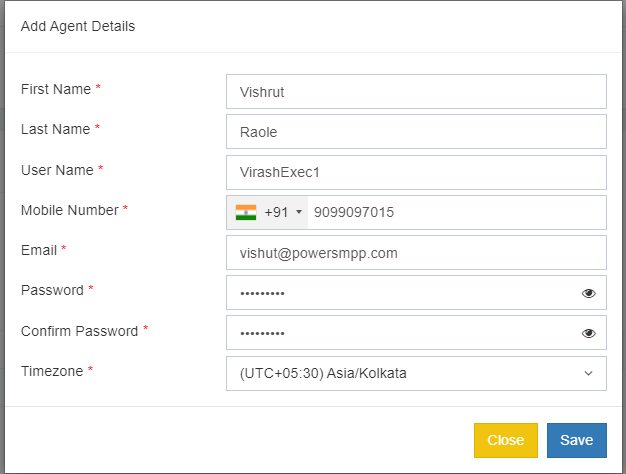 Manage Agents Screenshot 2